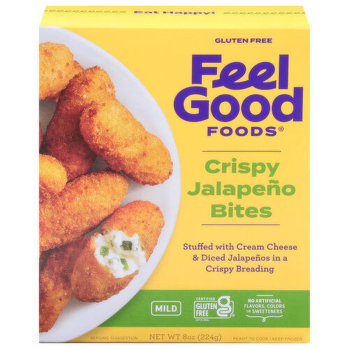 Feel Good Foods Jalapeno Bites, Crispy, Gluten Free