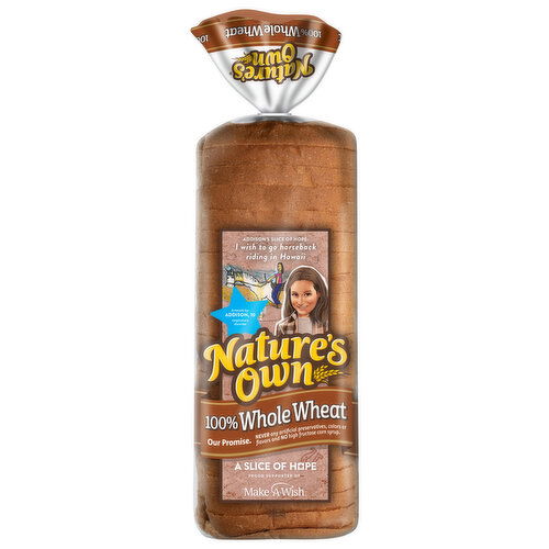 Nature's Own 100% Whole Wheat Bread - 20 Ounce