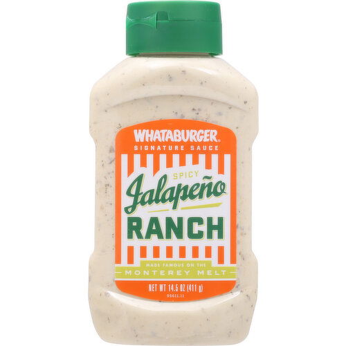 Whataburger Signature Sauce, Spicy Jalapeno Ranch