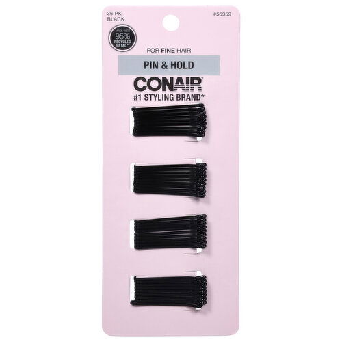 Conair Black Pin & Hold for Fine Hair - 36 Each