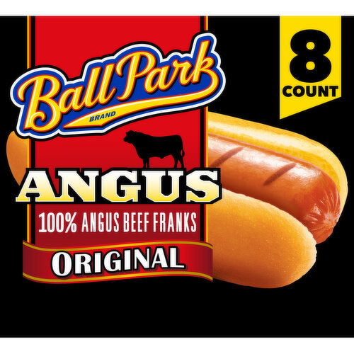 Ball Park Ball Park Angus Beef Hot Dogs, 8 Count - 14 Ounce
