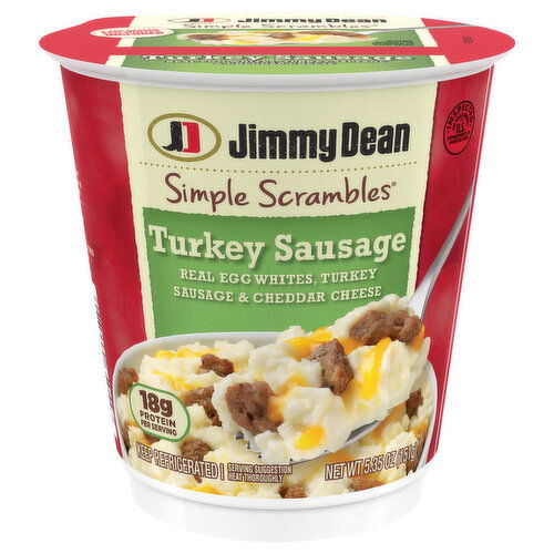 Jimmy Dean Jimmy Dean Simple Scrambles® Turkey Sausage Breakfast Cup, 5.35 oz.