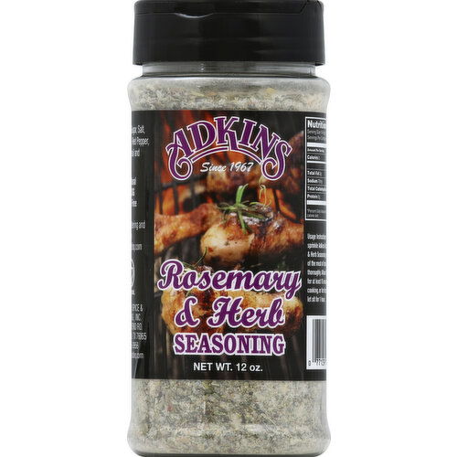 Adkins Seasoning, Rosemary & Herb