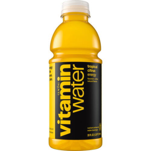 vitaminwater Energy Electrolyte Enhanced Water W/ Vitamins, Tropical Citrus Drink