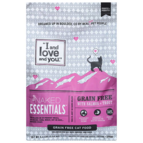 I And Love And You Cat Food, Grain Free, with Salmon + Trout