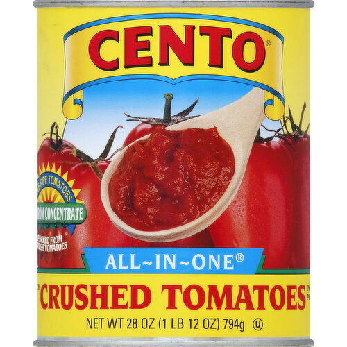 Cento Tomatoes, Crushed, Chunky, in Puree