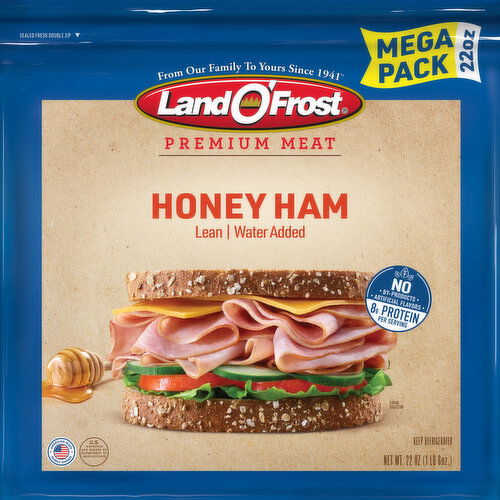 Land O'Frost Ham, Honey, Premium Meat, Mega Pack