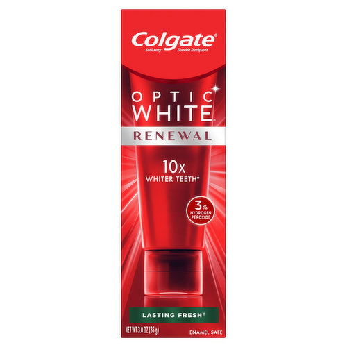 Colgate Toothpaste, Anticavity Fluoride, Renewal, Lasting Fresh