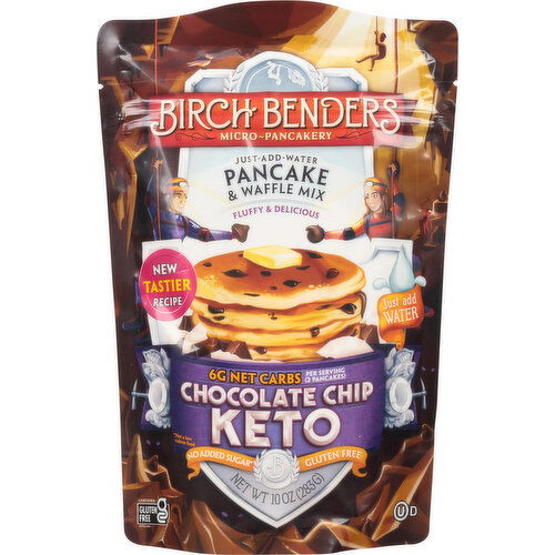 Birch Benders Pancake & Waffle Mix, Keto, Chocolate Chip