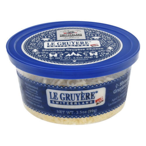 Emmi Shredded Cheese, Gruyere