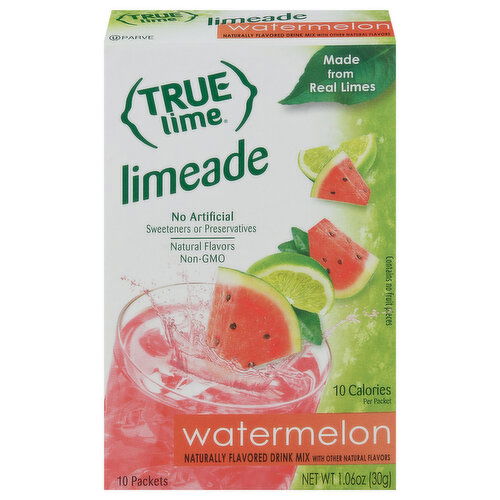 True Lime Drink Mix, Watermelon, Limeade