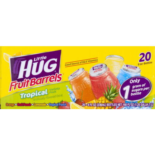 Little Hug Fruit Barrels, Tropical Variety Pack