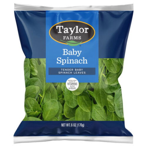 Taylor Farms Baby Spinach, Tender