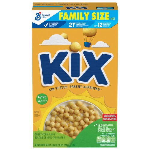 Kix Crispy Corn Puffs Family Size - 18 Ounce