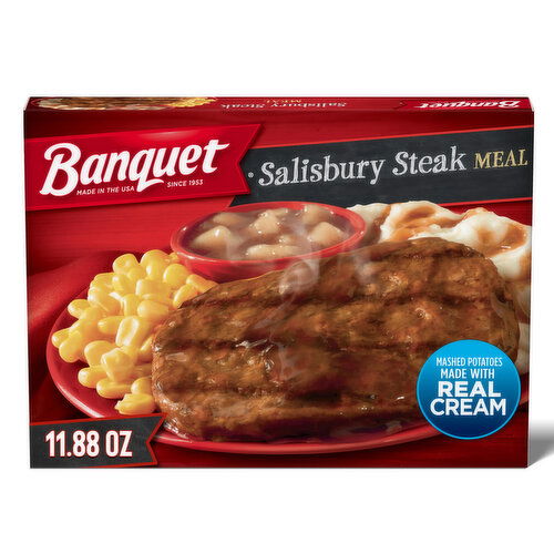 Banquet Salisbury Steak Meal, Frozen Meal