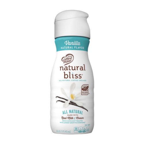 Coffee-Mate Natural Bliss - Coffee Creamer, All Natural, Vanilla