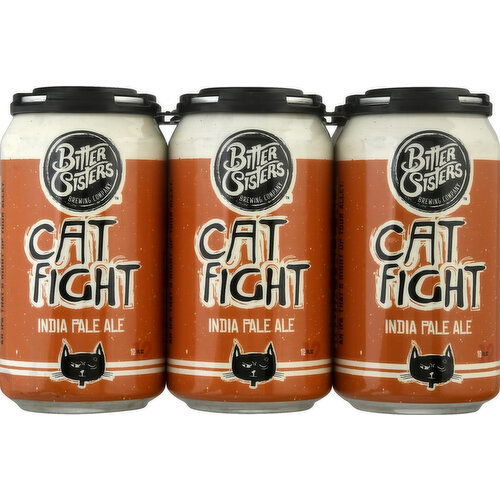 Bitter Sisters Brewing Company Beer, India Pale Ale, Cat Fight, 6 Pack - 6 Each