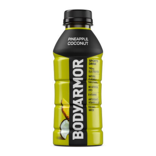 BODYARMOR  Pineapple Coconut Electrolyte Sports Drink - 16 Fluid Ounce