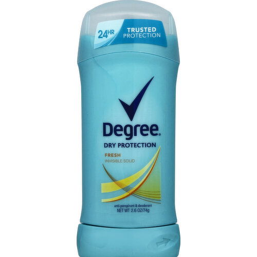 Degree Anti-perspirant & Deodorant, Invisible Solid, Fresh