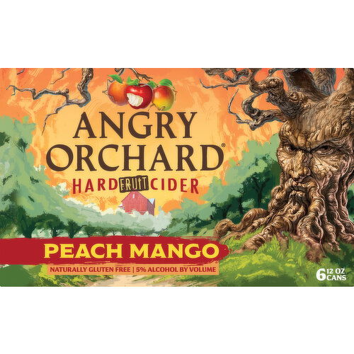 Angry Orchard Hard Fruit Cider, Peach Mango