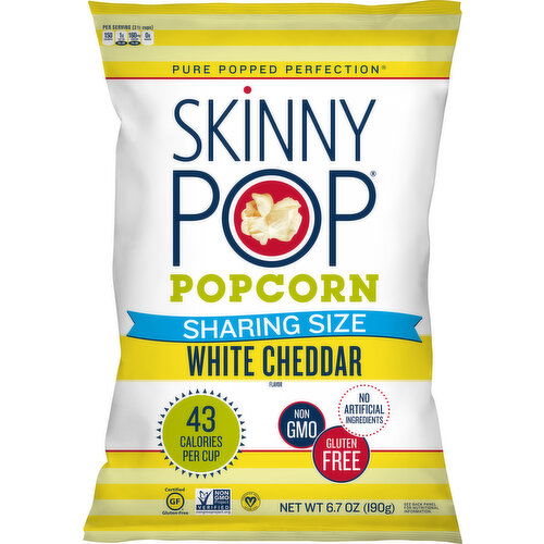 SkinnyPop Popcorn, White Cheddar Flavor, Sharing Size