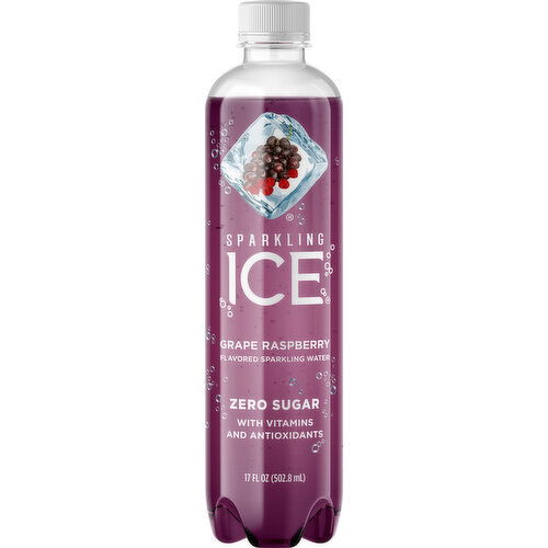 Sparkling Ice Grape Raspberry Naturally Flavored Sparkling Water