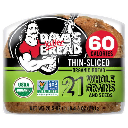 Dave's Killer Bread Bread, Organic, Thin-Sliced