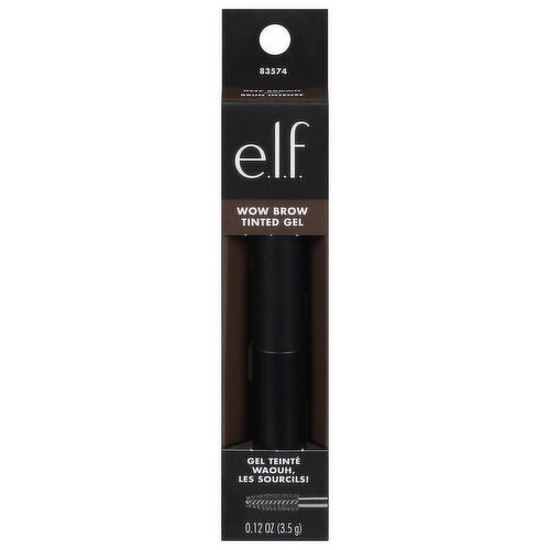 e.l.f. Tinted Gel, Wow Brow, Deep Brown 83574