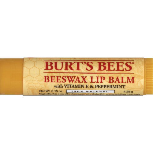 Burts Bees Lip Balm, with Vitamin E & Peppermint