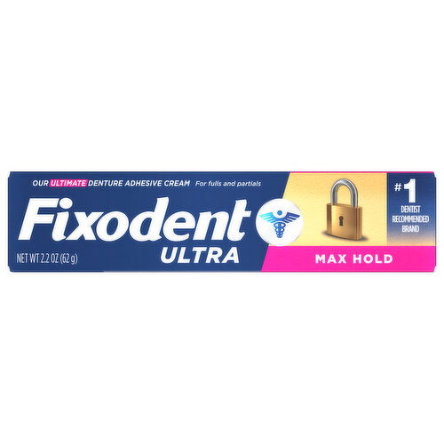 Fixodent Denture Adhesive Cream, Max Hold