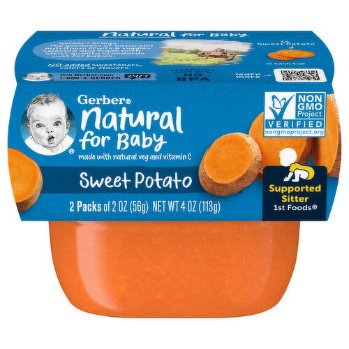 Gerber Sweet Potato, Supported Sitter 1st Foods