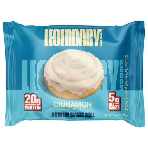 Legendary Foods Protein Sweet Roll, Cinnamon Flavored