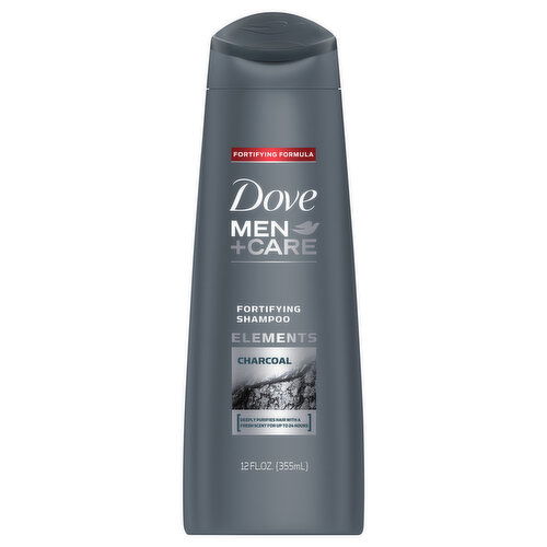 Dove Shampoo, Fortifying, Elements, Charcoal