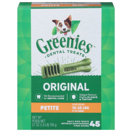 Greenies Dental Treats, Original, Petite