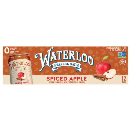 Waterloo Sparkling Water, Spiced Apple