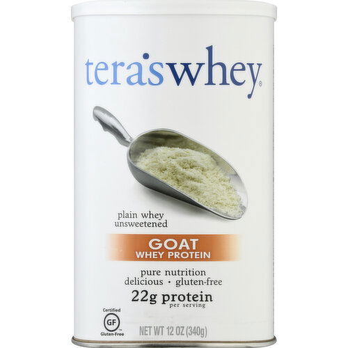 Tera's Whey Whey Protein, Goat, Plain, Unsweetened