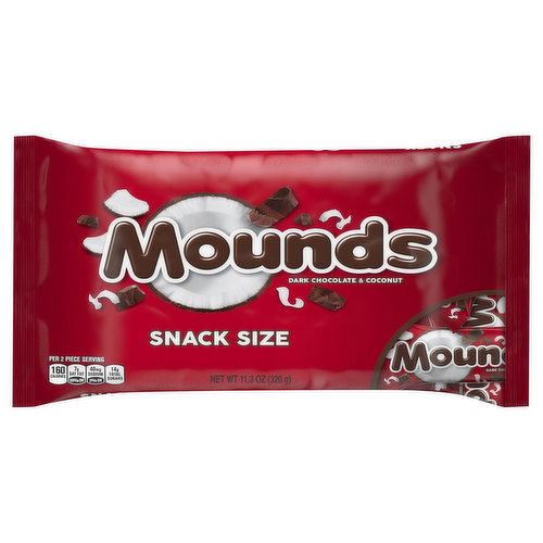 Mounds Bar, Dark Chocolate & Coconut, Snack Size