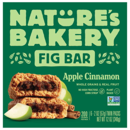 Nature's Bakery Apple Cinnamon Fig Bar - 6 Each