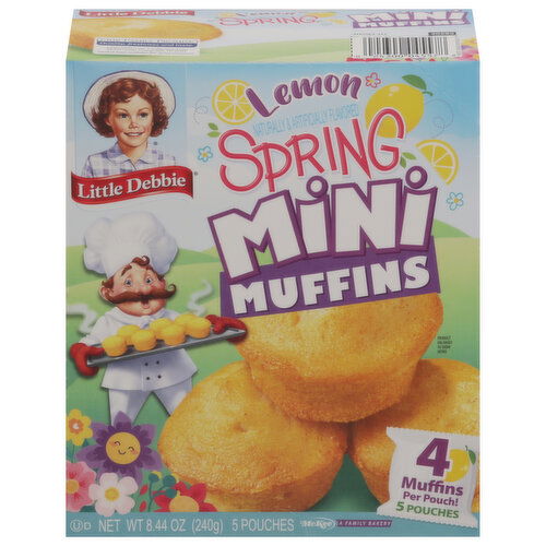 Little Debbie Muffins, Lemon, Spring, Mini