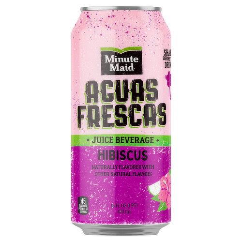 Minute Maid  Aguas s Hibiscus Juice Drink Can