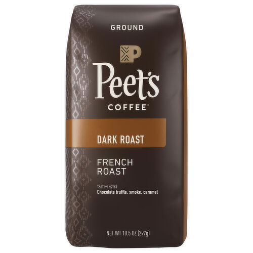 Peet's Coffee Coffee, Ground, Dark Roast, French Roast