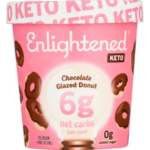 Enlightened Ice Cream, Chocolate Glazed Donut