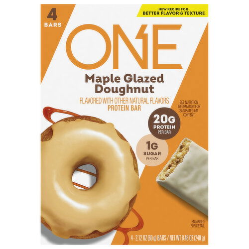 One Protein Bar, Maple Glazed Doughnut