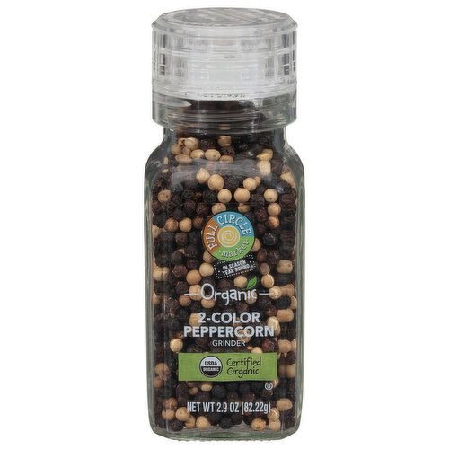 Full Circle Market Peppercorn, 2-Color, Grinder - 2.9 Ounce