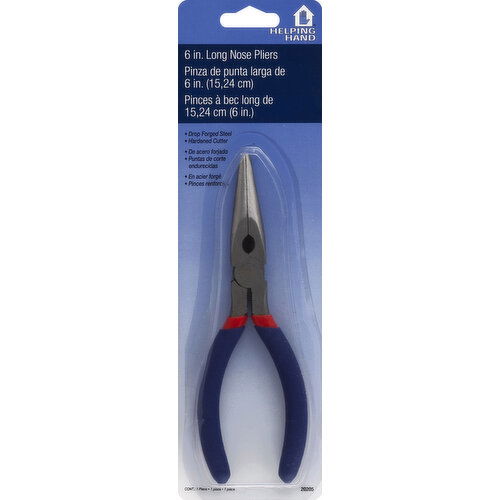 Helping Hand Pliers, Long Nose, 6 In