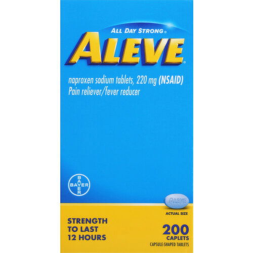 Aleve Pain Reliever/Fever Reducer, 220 mg, Caplets