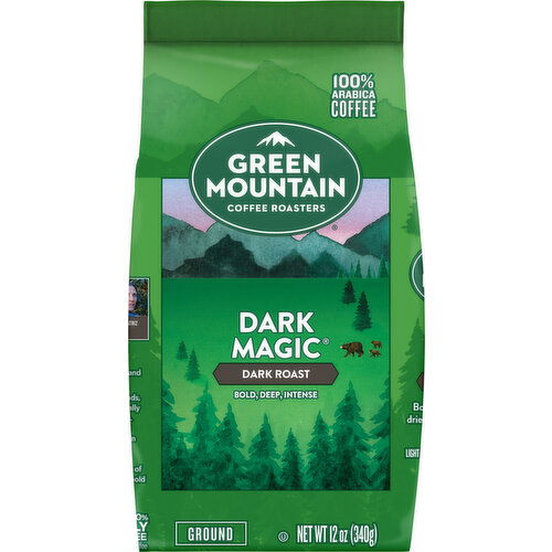 Green Mountain Coffee Roasters Coffee, 100% Arabica, Ground, Dark Roast, Dark Magic