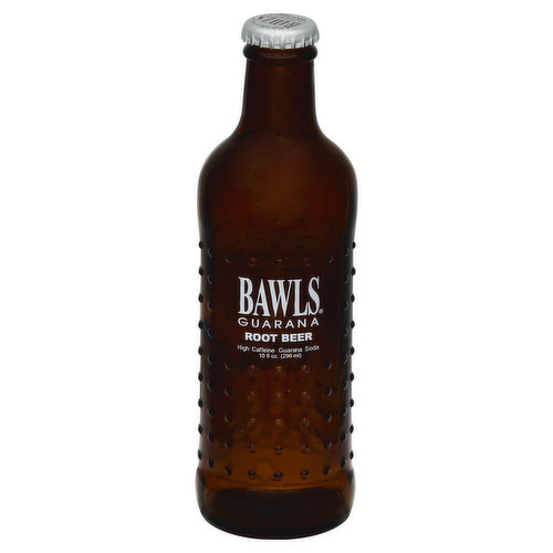 Bawls Guarana Soda, High Caffeine, Root Beer