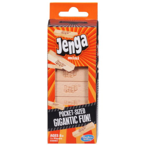 Hasbro Gaming Jenga Mini Game, Pocket-Sized Gigantic Fun, Ages 6+