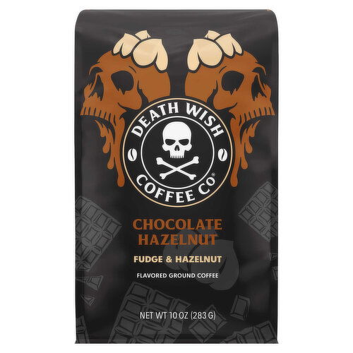 Death Wish Coffee Co Coffee, Ground, Chocolate Hazelnut